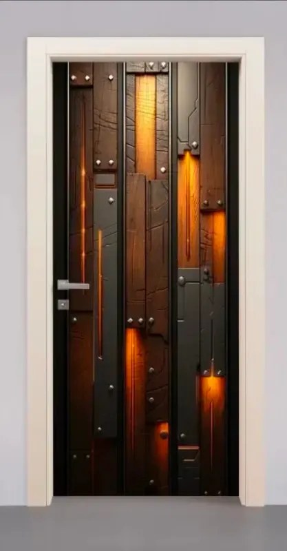 Adesivo de Porta Madeira Demolição - foto 3