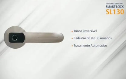 Fechadura Digital Papaiz SL130 com Biometria de Embutir - foto 3