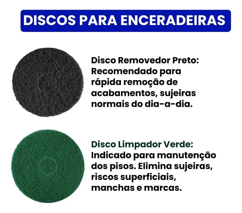 Kit 4 Discos para Enceradeira Certec 410mm - foto 3