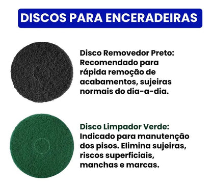 Kit 4 Discos para Enceradeira Certec 410mm - foto 3
