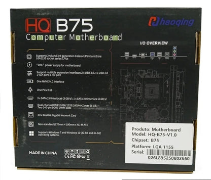 Placa-Mãe HQ B75 Haoqing - foto 3