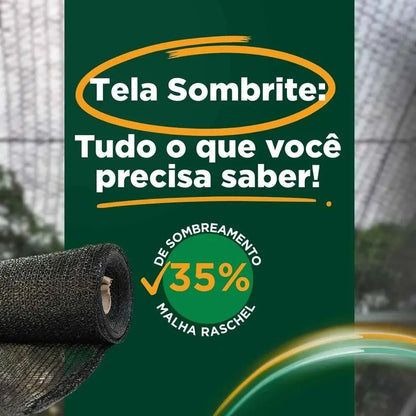 Tela de Sombrite Preta 35% 3 x 100m - foto 4
